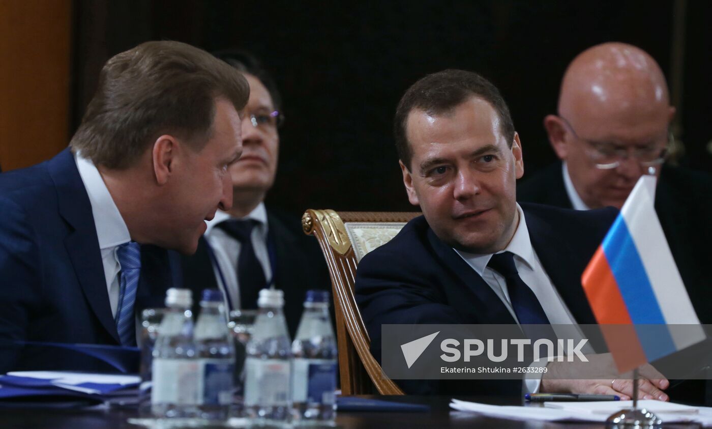 Prime Minister Dmitry Medvedev takes part in meeting of CIS and EAEU heads of governments in Kazakhstan