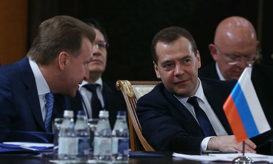 Prime Minister Dmitry Medvedev takes part in meeting of CIS and EAEU heads of governments in Kazakhstan