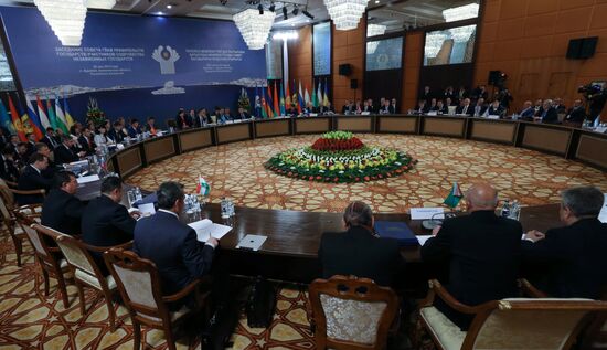 Prime Minister Dmitry Medvedev takes part in meeting of CIS and EAEU heads of governments in Kazakhstan