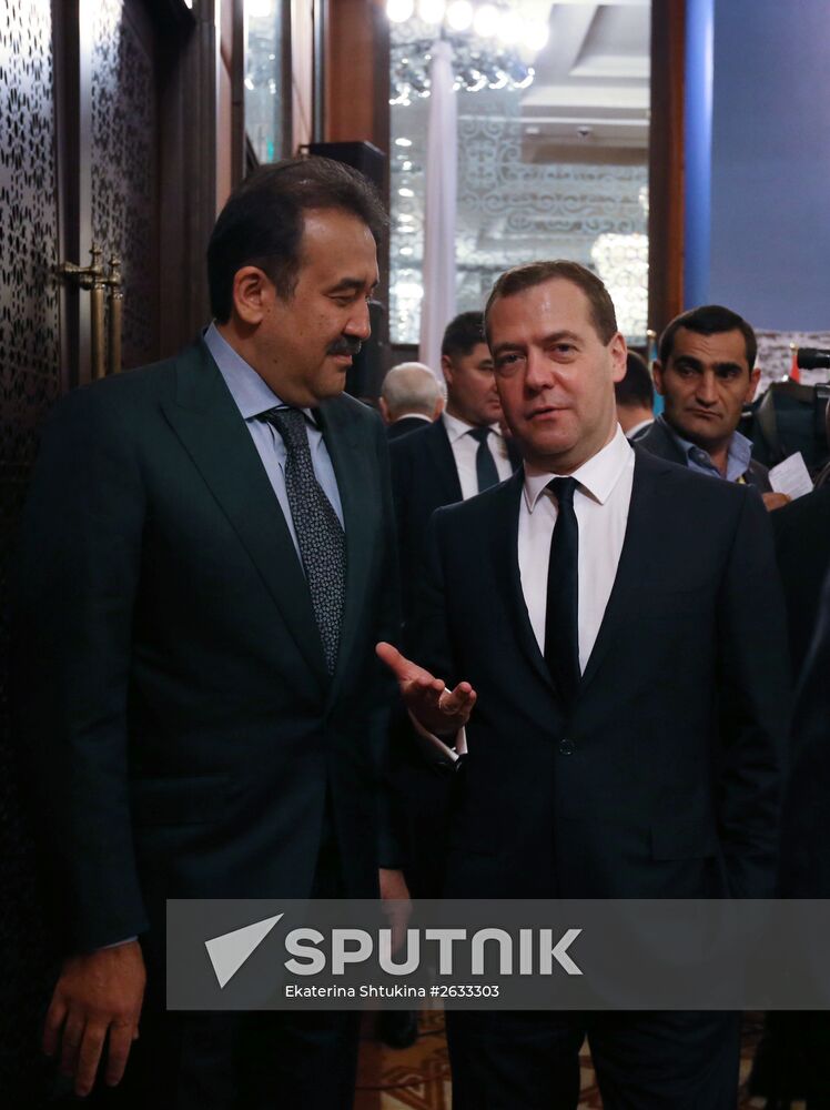 Prime Minister Dmitry Medvedev takes part in meeting of CIS and EAEU heads of governments in Kazakhstan