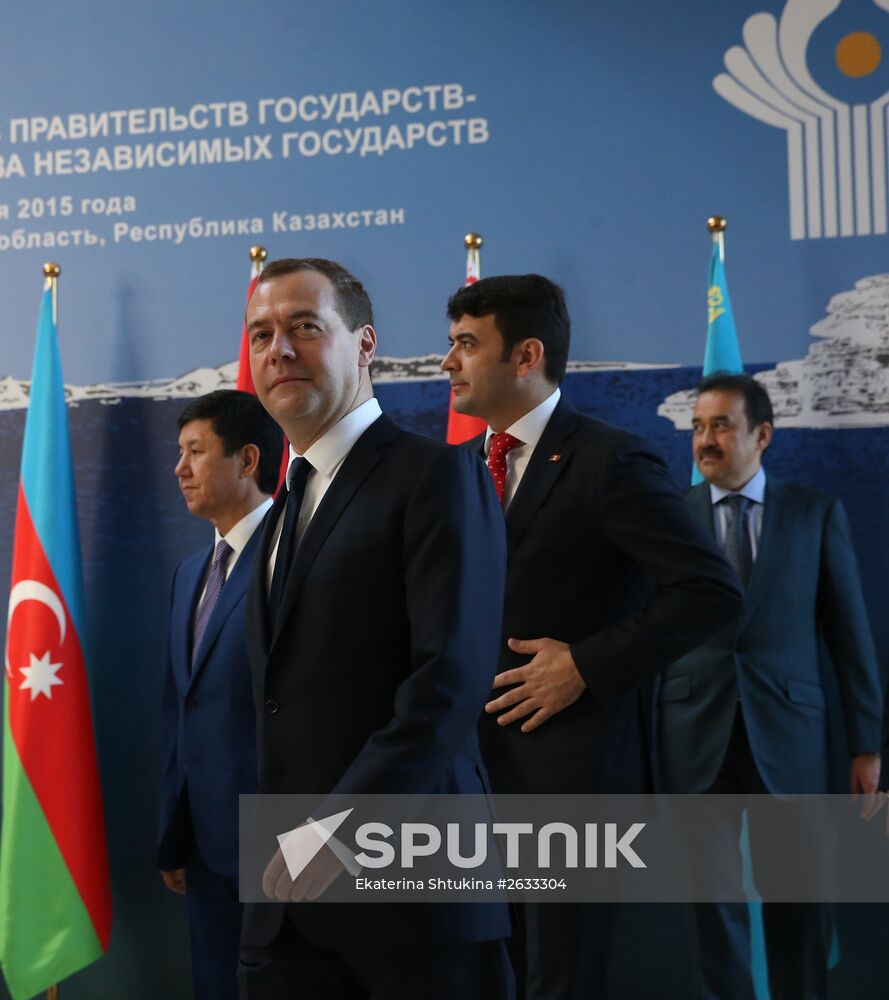 Prime Minister Dmitry Medvedev takes part in meeting of CIS and EAEU heads of governments in Kazakhstan