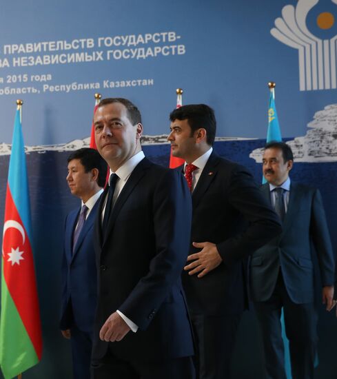 Prime Minister Dmitry Medvedev takes part in meeting of CIS and EAEU heads of governments in Kazakhstan