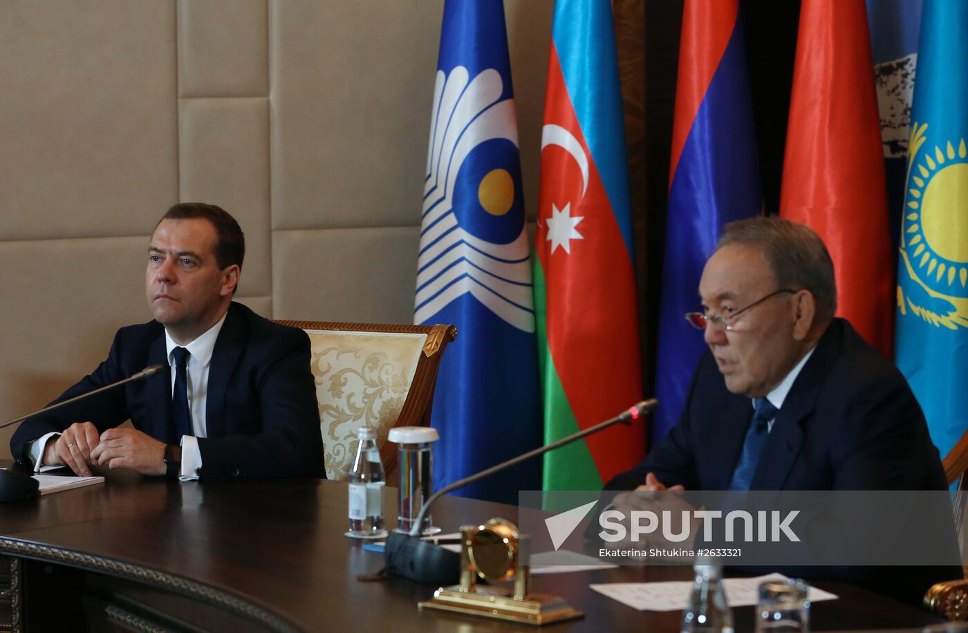 Prime Minister Dmitry Medvedev takes part in meeting of CIS and EAEU heads of governments in Kazakhstan