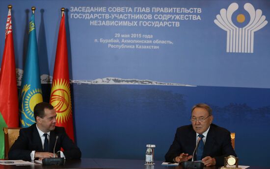 Prime Minister Dmitry Medvedev takes part in meeting of CIS and EAEU heads of governments in Kazakhstan