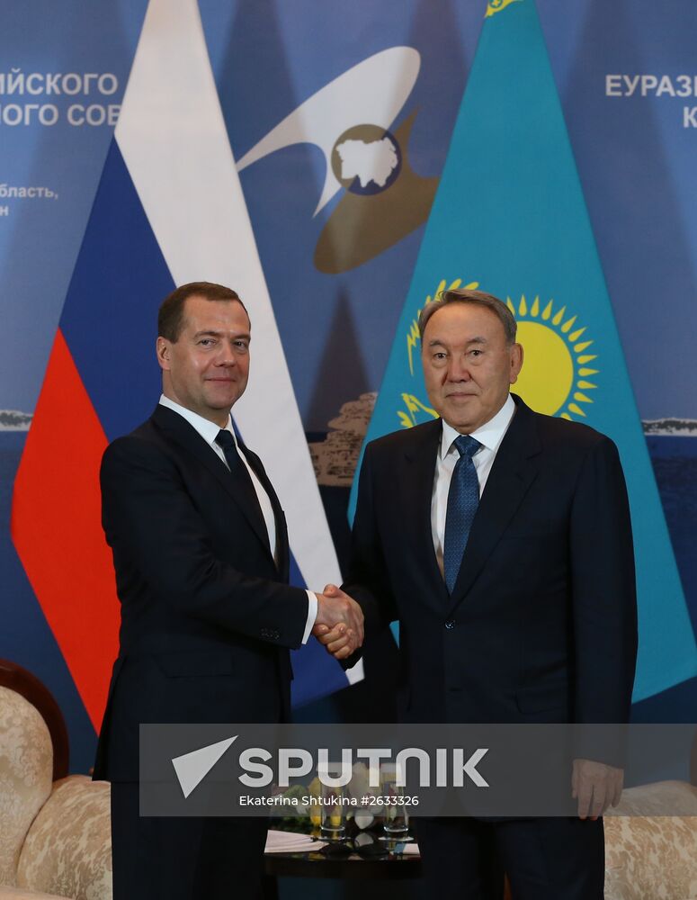 Prime Minister Dmitry Medvedev takes part in meeting of CIS and EAEU heads of governments in Kazakhstan