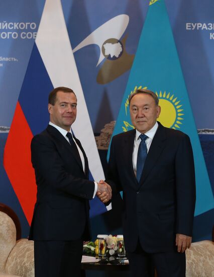Prime Minister Dmitry Medvedev takes part in meeting of CIS and EAEU heads of governments in Kazakhstan