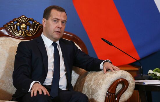 Prime Minister Dmitry Medvedev takes part in meeting of CIS and EAEU heads of governments in Kazakhstan