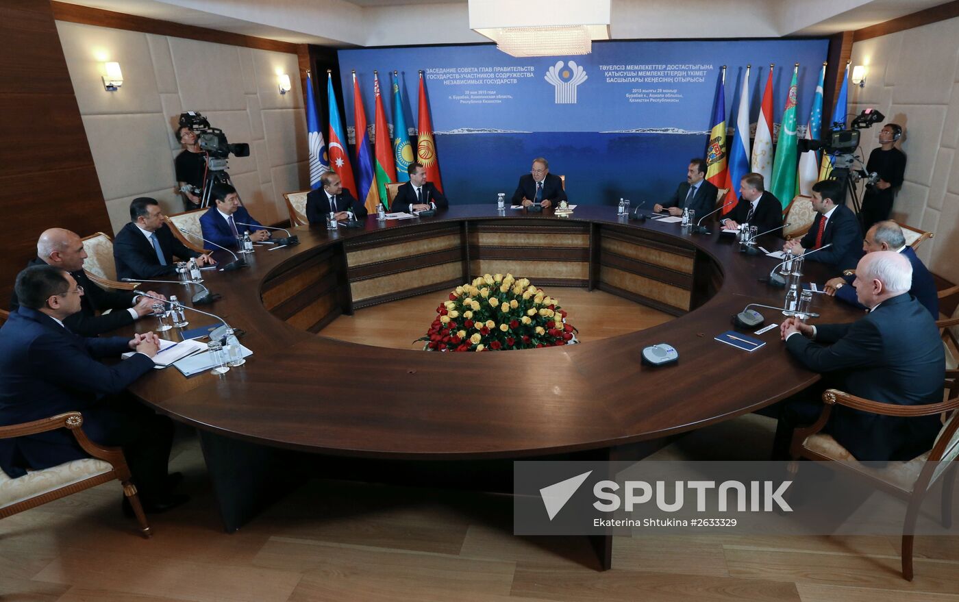 Prime Minister Dmitry Medvedev takes part in meeting of CIS and EAEU heads of governments in Kazakhstan