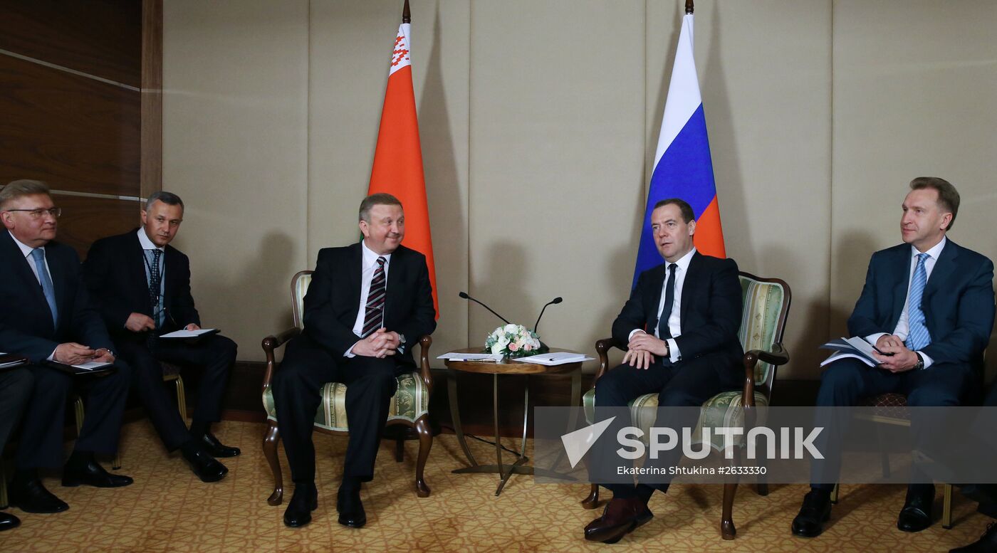 Prime Minister Dmitry Medvedev takes part in meeting of CIS and EAEU heads of governments in Kazakhstan