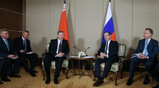 Prime Minister Dmitry Medvedev takes part in meeting of CIS and EAEU heads of governments in Kazakhstan