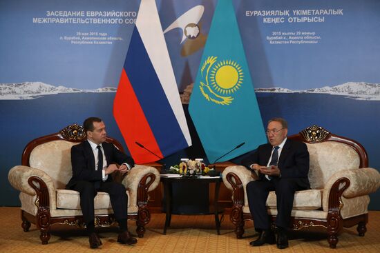 Prime Minister Dmitry Medvedev takes part in meeting of CIS and EAEU heads of governments in Kazakhstan