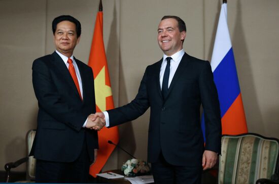 Prime Minister Dmitry Medvedev takes part in meeting of CIS and EAEU heads of governments in Kazakhstan