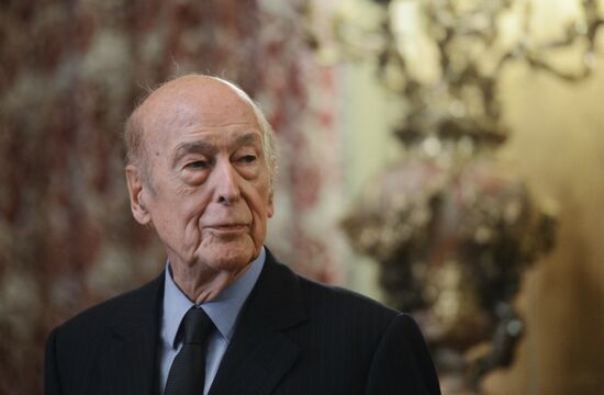 Former French president Giscard d'Estaing's book 'Victory of the Grand Army' presented