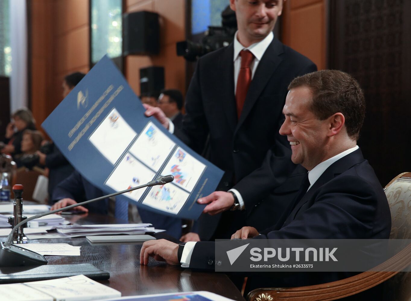 Prime Minister Dmitry Medvedev takes part in meeting of CIS and EAEC heads of governments in Kazakhstan