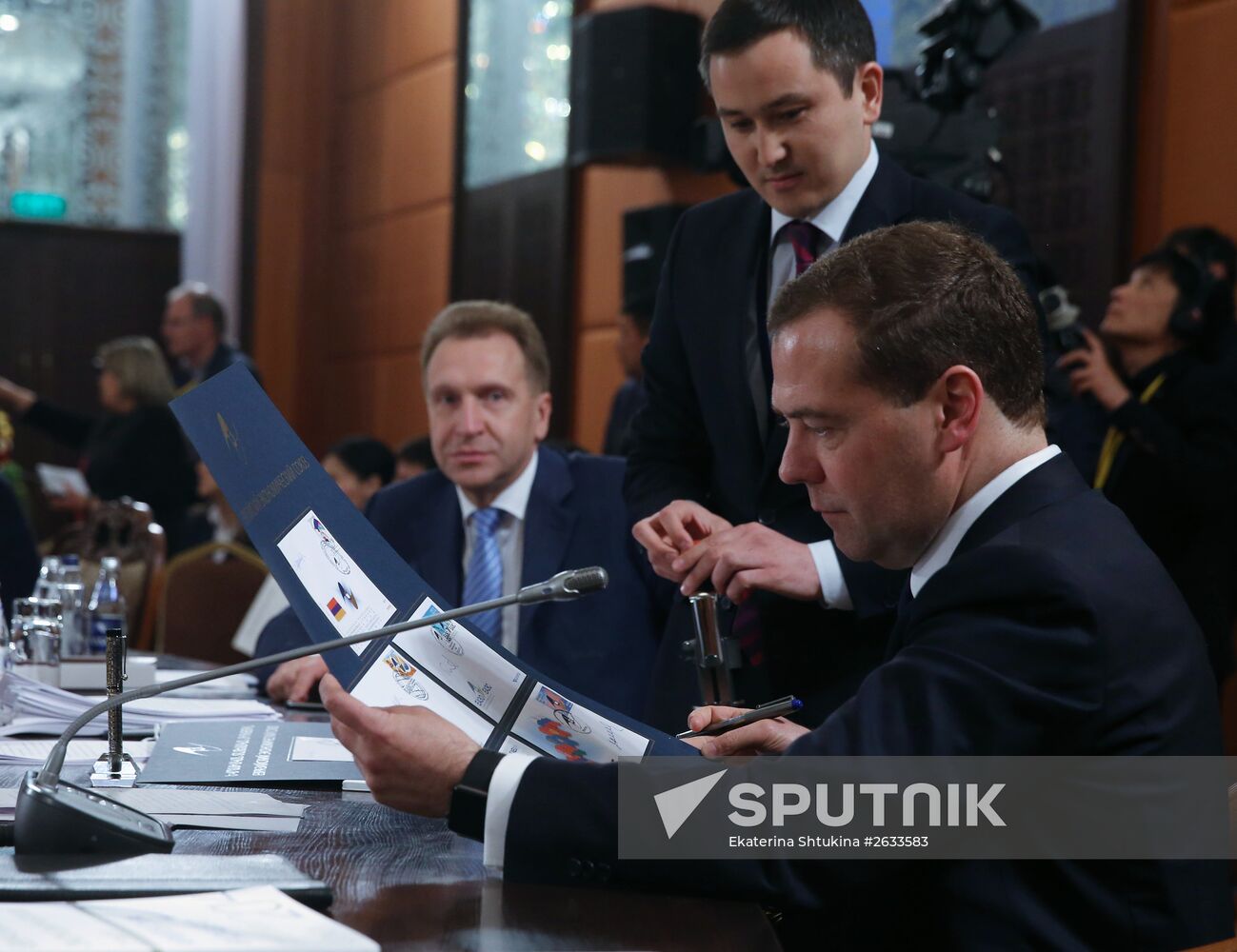 Prime Minister Dmitry Medvedev takes part in meeting of CIS and EAEC heads of governments in Kazakhstan