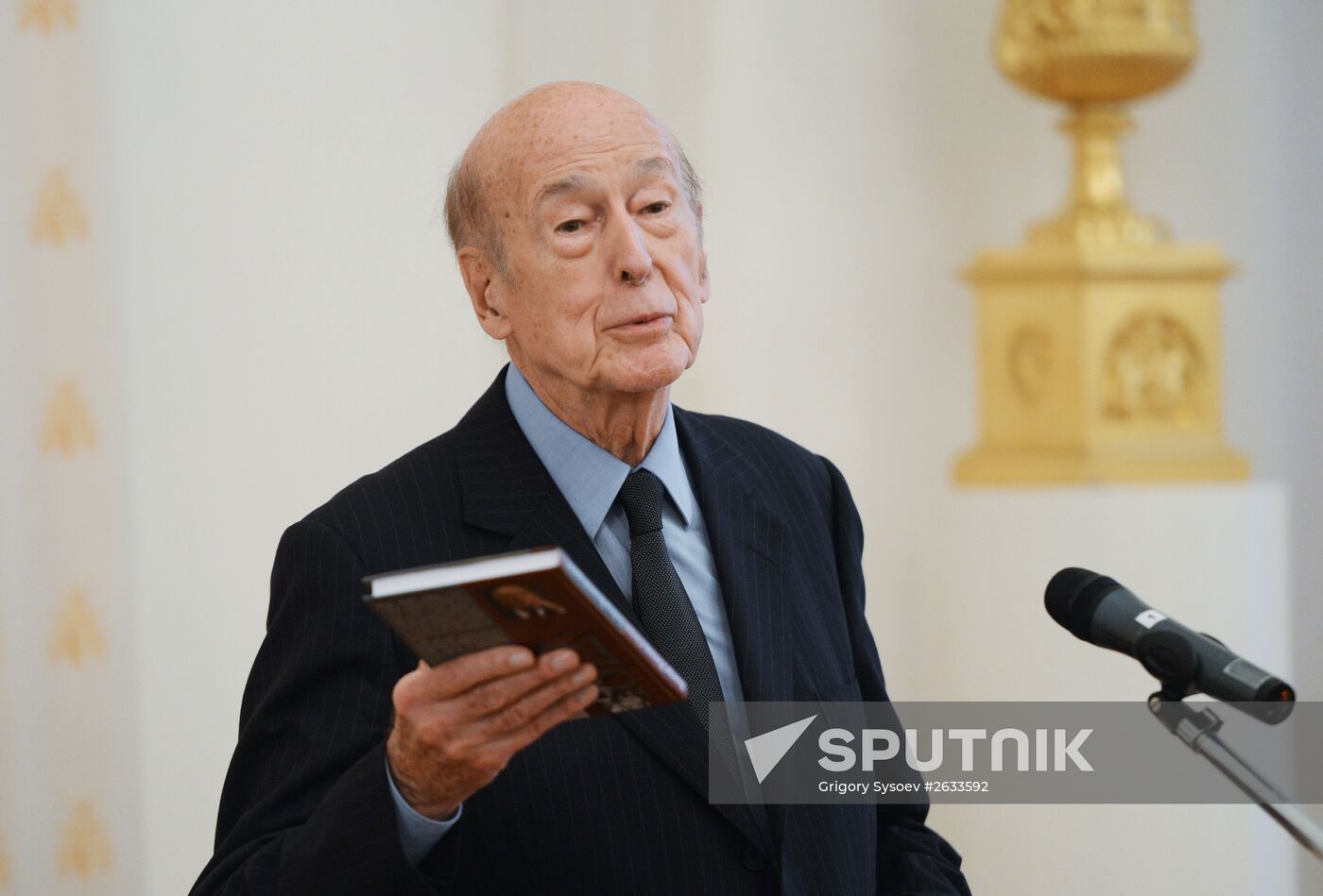 Former French president Giscard d'Estaing's book 'Victory of the Grand Army' presented