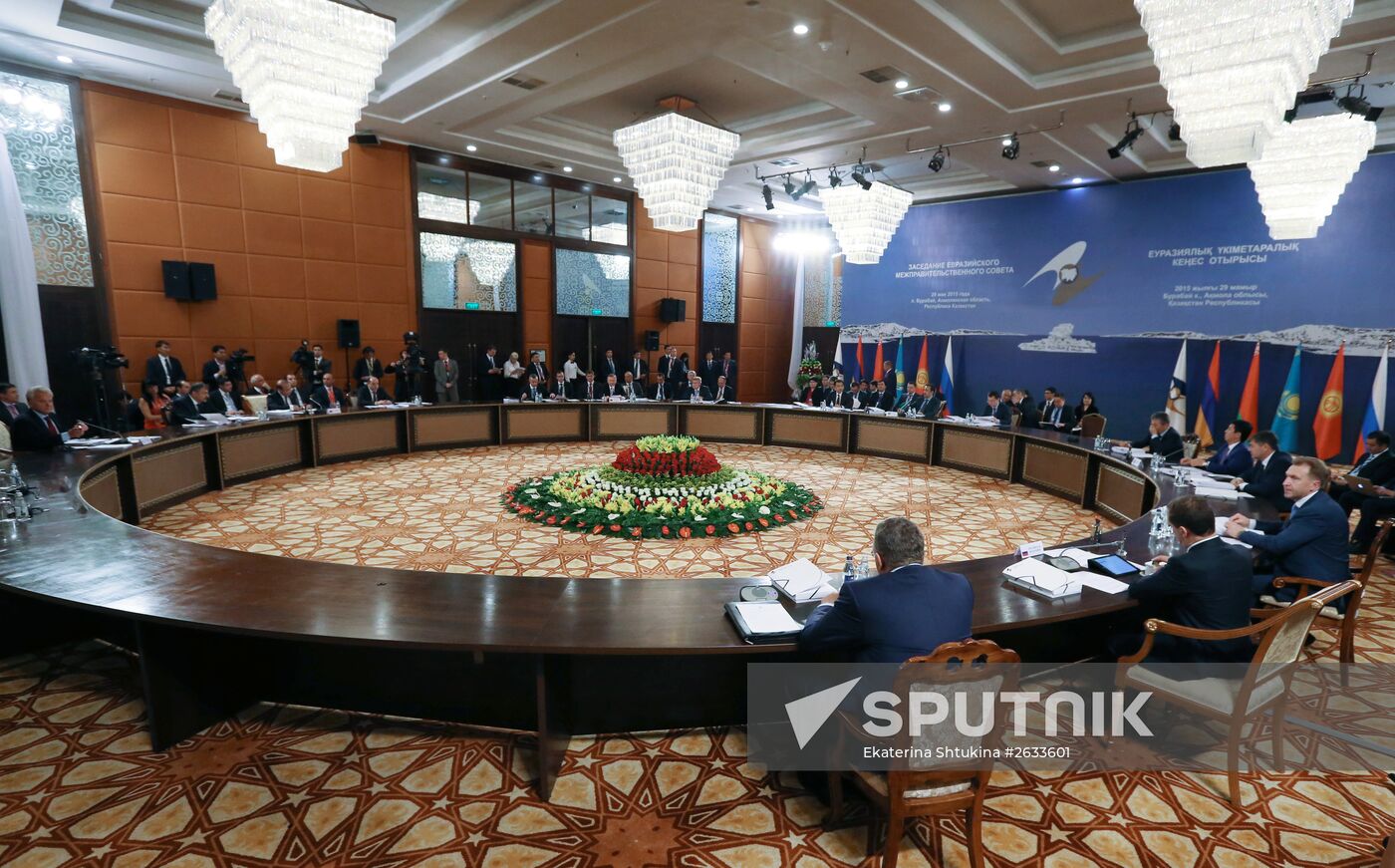 Prime Minister Dmitry Medvedev takes part in meeting of CIS and EAEC heads of governments in Kazakhstan