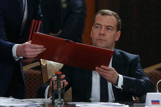 Prime Minister Dmitry Medvedev takes part in meeting of CIS and EAEC heads of governments in Kazakhstan