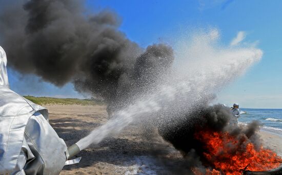 Emergencies Ministry drill in Kaliningrad Region