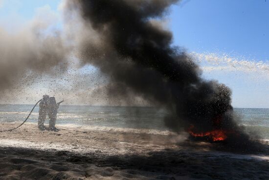 Emergencies Ministry drill in Kaliningrad Region