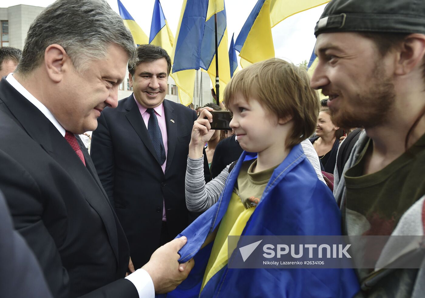 Ukraine's President Poroshenko appoints Saakashvili Governor of Odessa Region