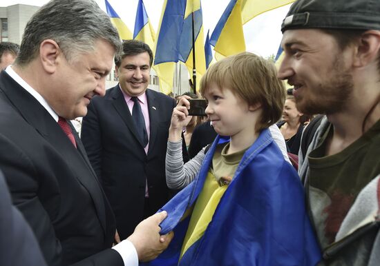 Ukraine's President Poroshenko appoints Saakashvili Governor of Odessa Region