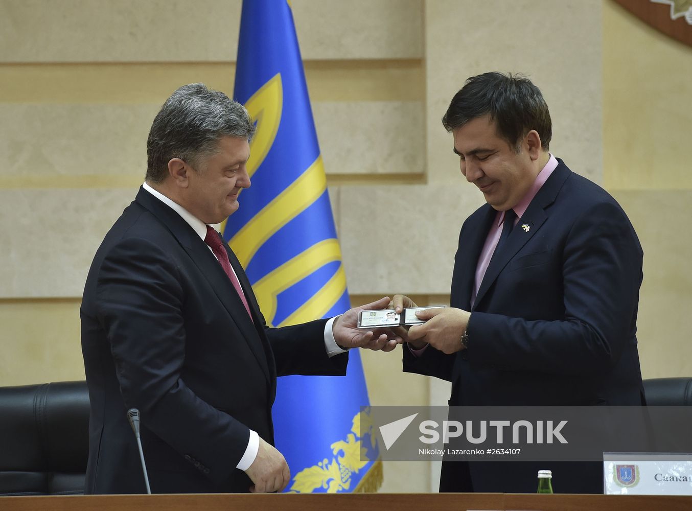 Ukraine's President Poroshenko appoints Saakashvili Governor of Odessa Region