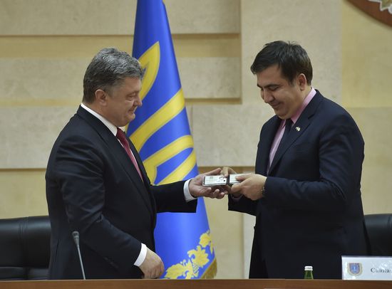 Ukraine's President Poroshenko appoints Saakashvili Governor of Odessa Region
