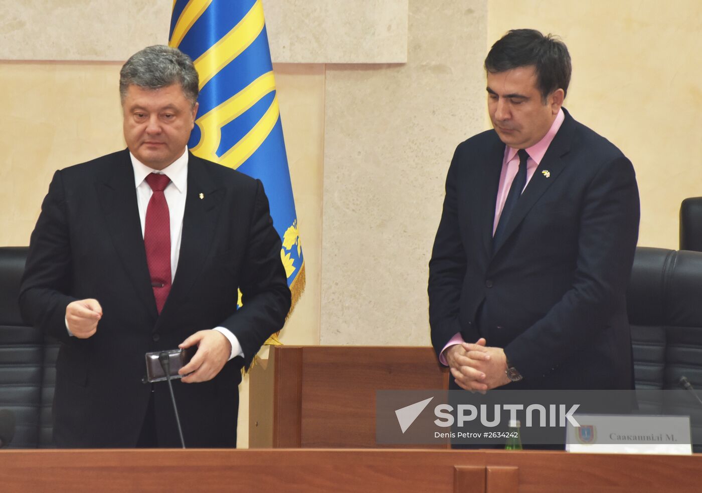 Ukraine's President Poroshenko appoints Saakashvili Governor of Odessa Region
