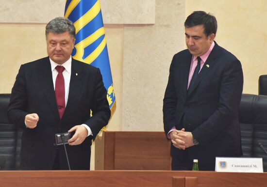 Ukraine's President Poroshenko appoints Saakashvili Governor of Odessa Region