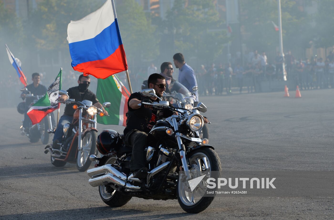 Drift show "Thanks for Victory" in Grozny