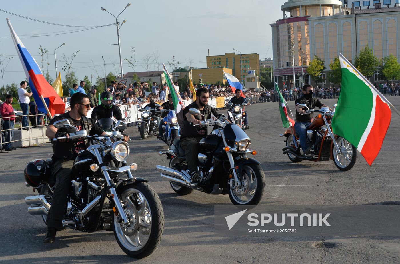 Drift show "Thanks for Victory" in Grozny