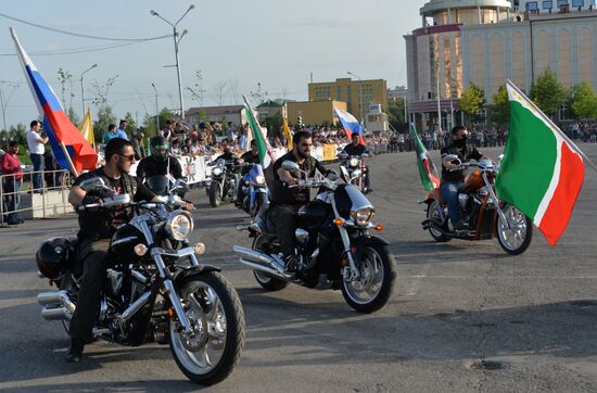 Drift show "Thanks for Victory" in Grozny