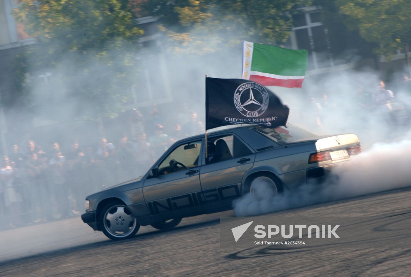 Drift show "Thanks for Victory" in Grozny