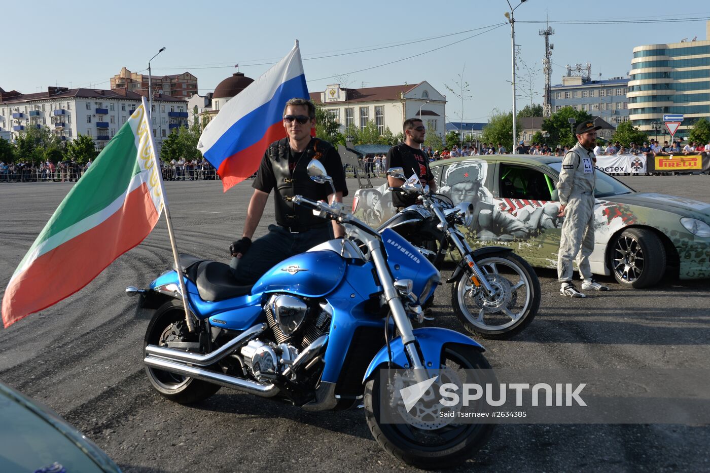 Drift show "Thanks for Victory" in Grozny