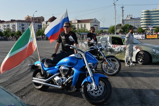Drift show "Thanks for Victory" in Grozny