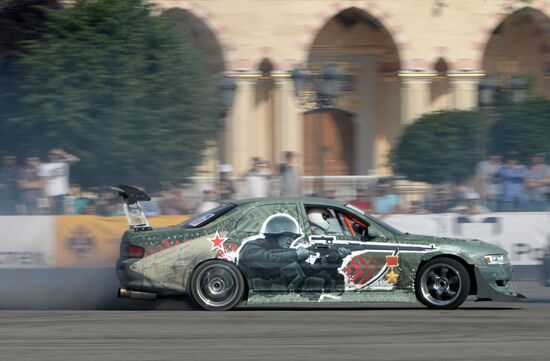 Drift show "Thanks for Victory" in Grozny