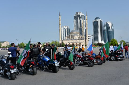 Drift show "Thanks for Victory" in Grozny