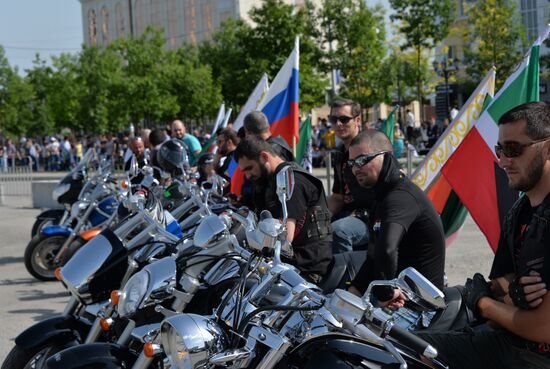 Drift show "Thanks for Victory" in Grozny