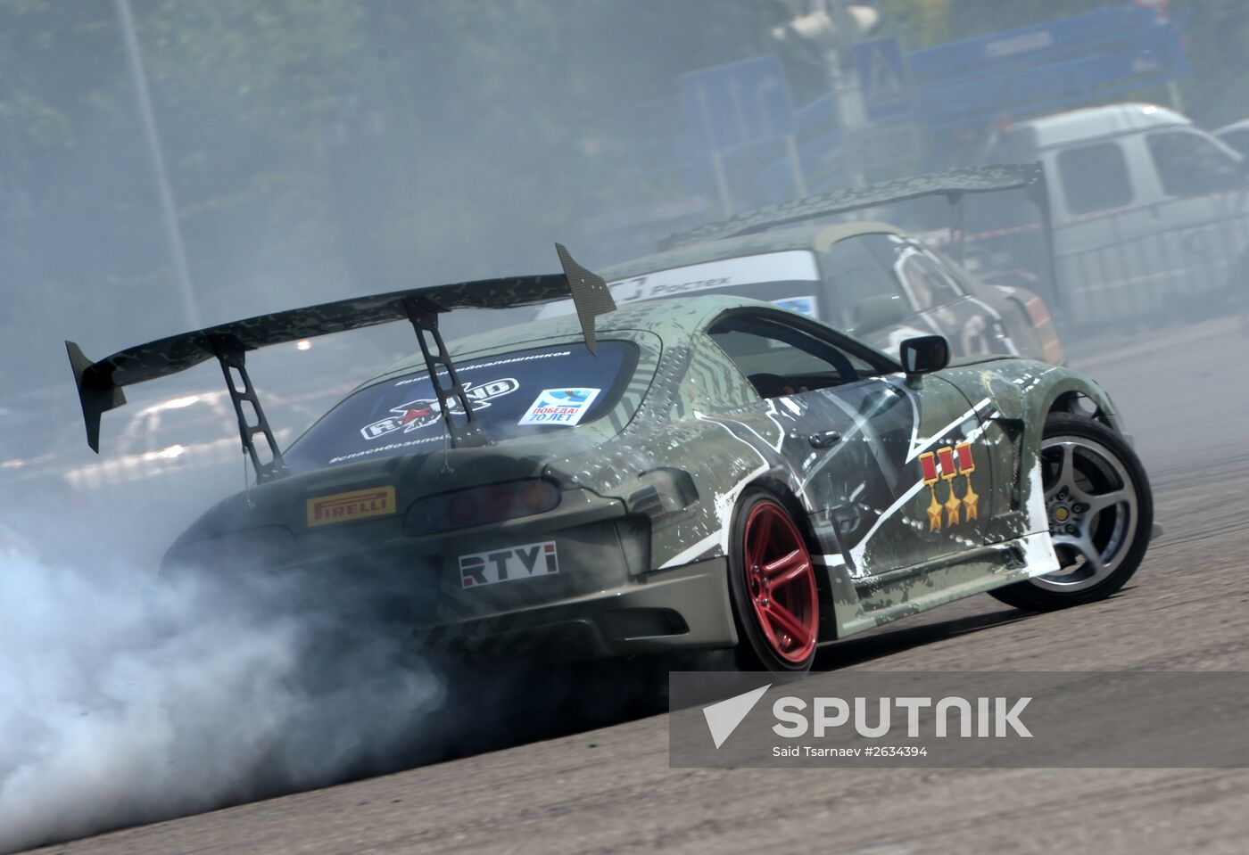 Drift show "Thanks for Victory" in Grozny