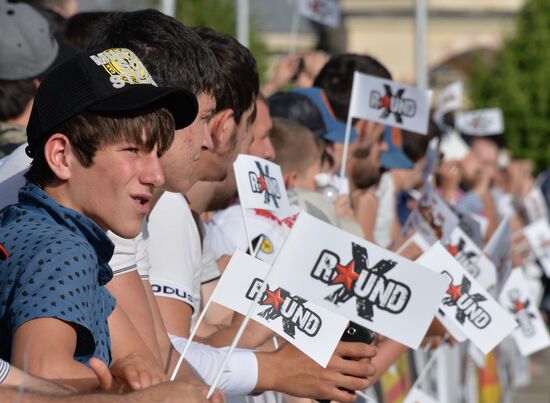 Drift show "Thanks for Victory" in Grozny