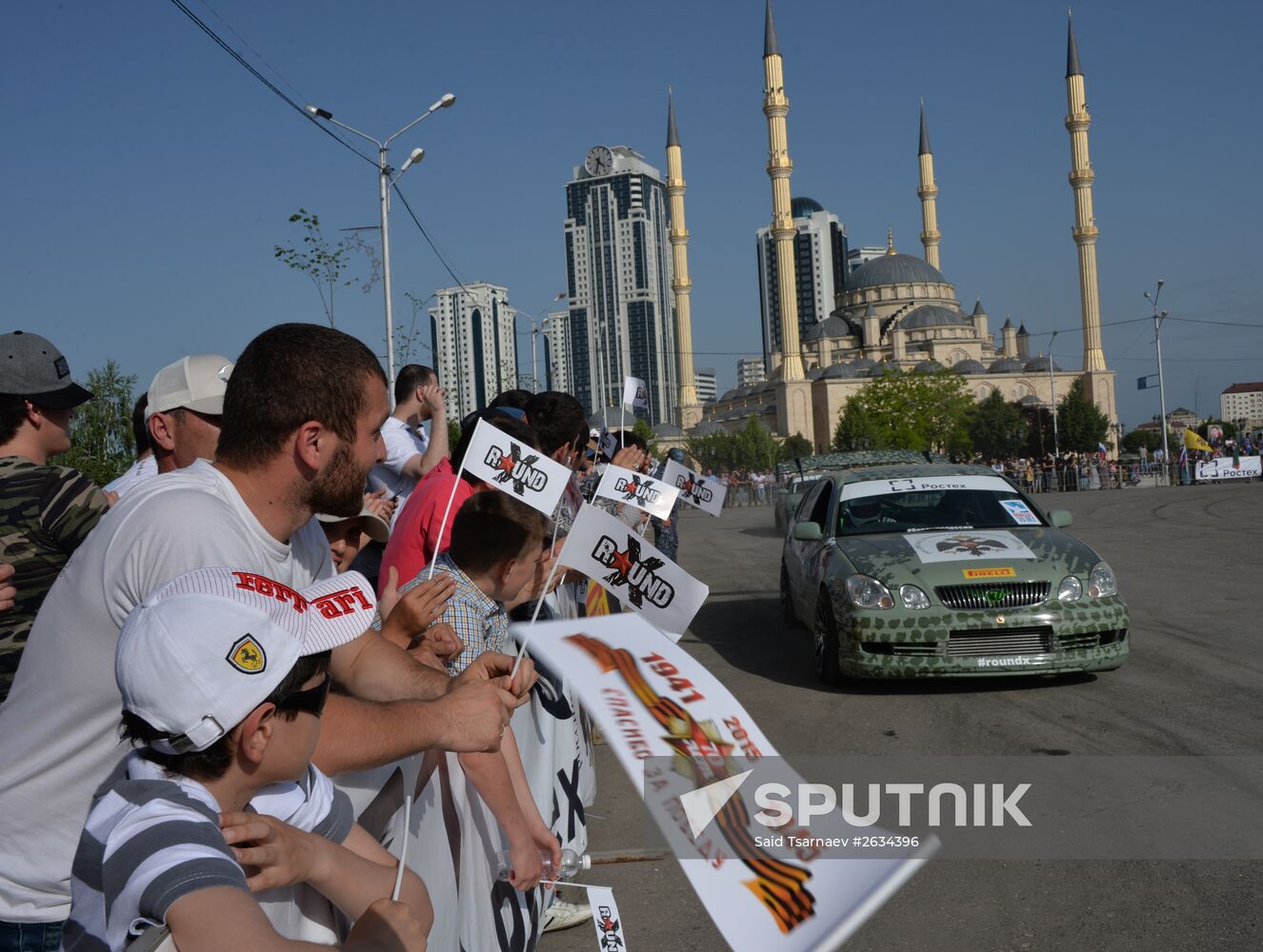 Drift show "Thanks for Victory" in Grozny