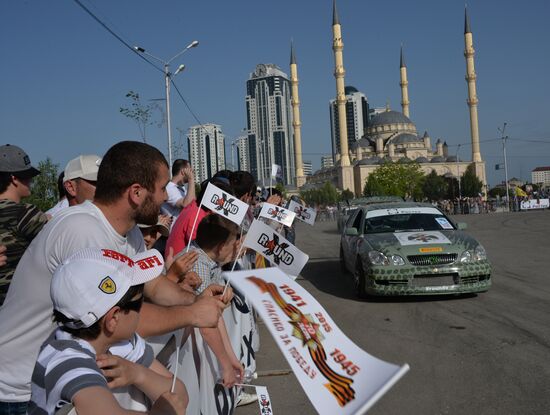 Drift show "Thanks for Victory" in Grozny