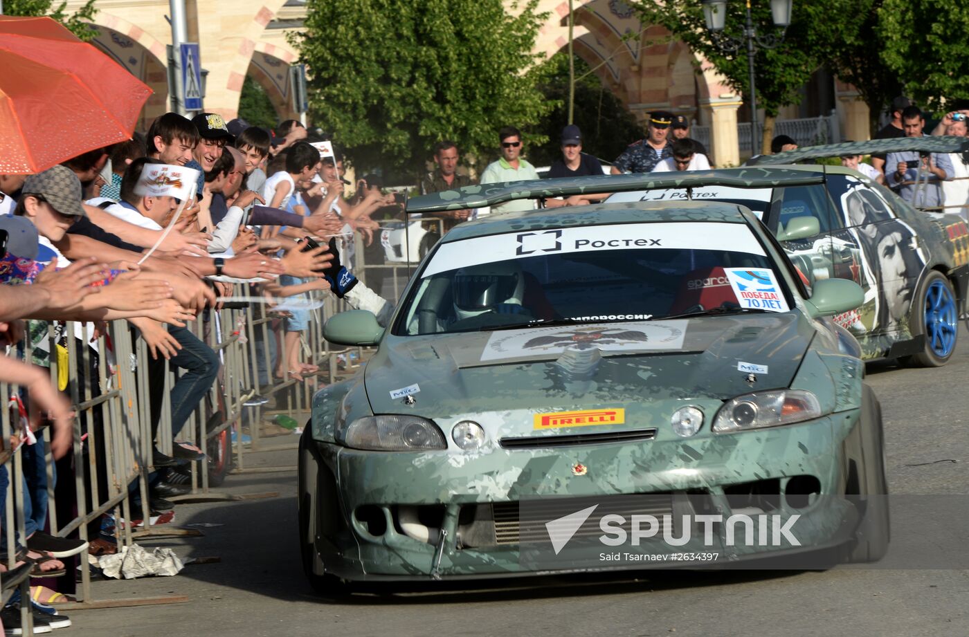 Drift show "Thanks for Victory" in Grozny