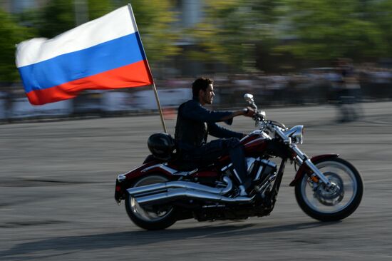 Drift show "Thanks for Victory" in Grozny