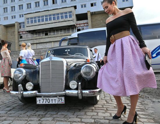 International festival of vintage cars in Kaliningrad