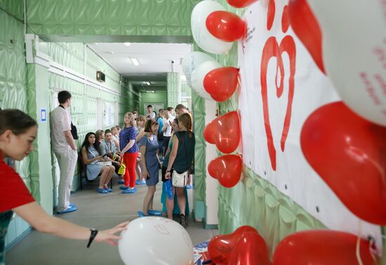 Donating blood for children in Volgograd