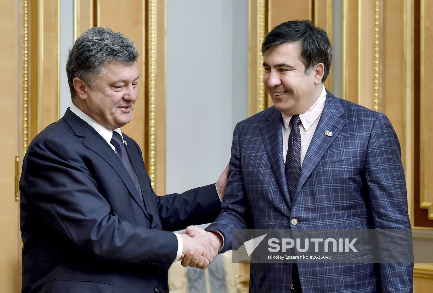 P.Poroshenko meets with M.Saakashvili