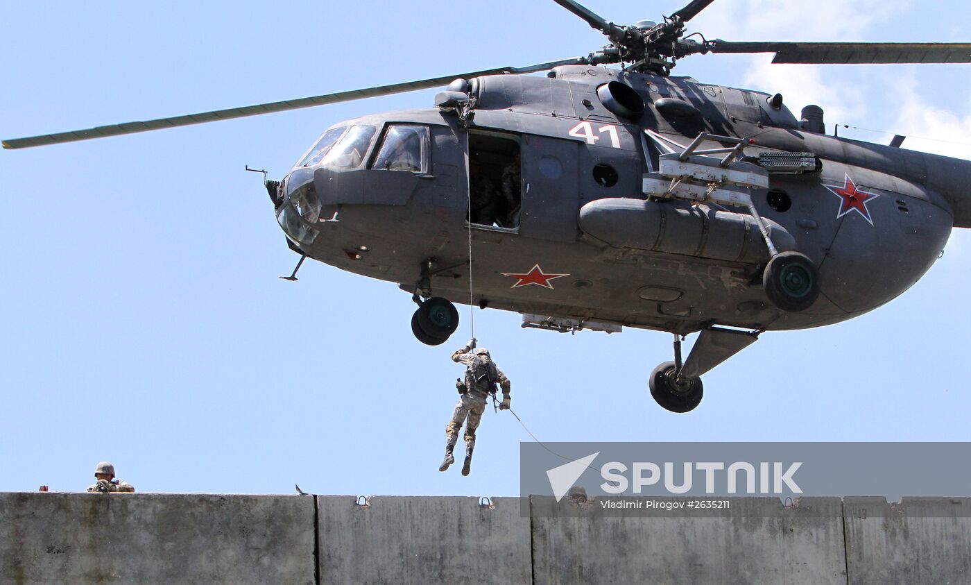 Active phase of exercise involving Russian Airborne Force and Kyrgyzstan's National Guard