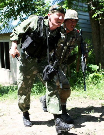 Active phase of joint exercises of Russian Airborne Troops and National Guard of Kyrgyzstan